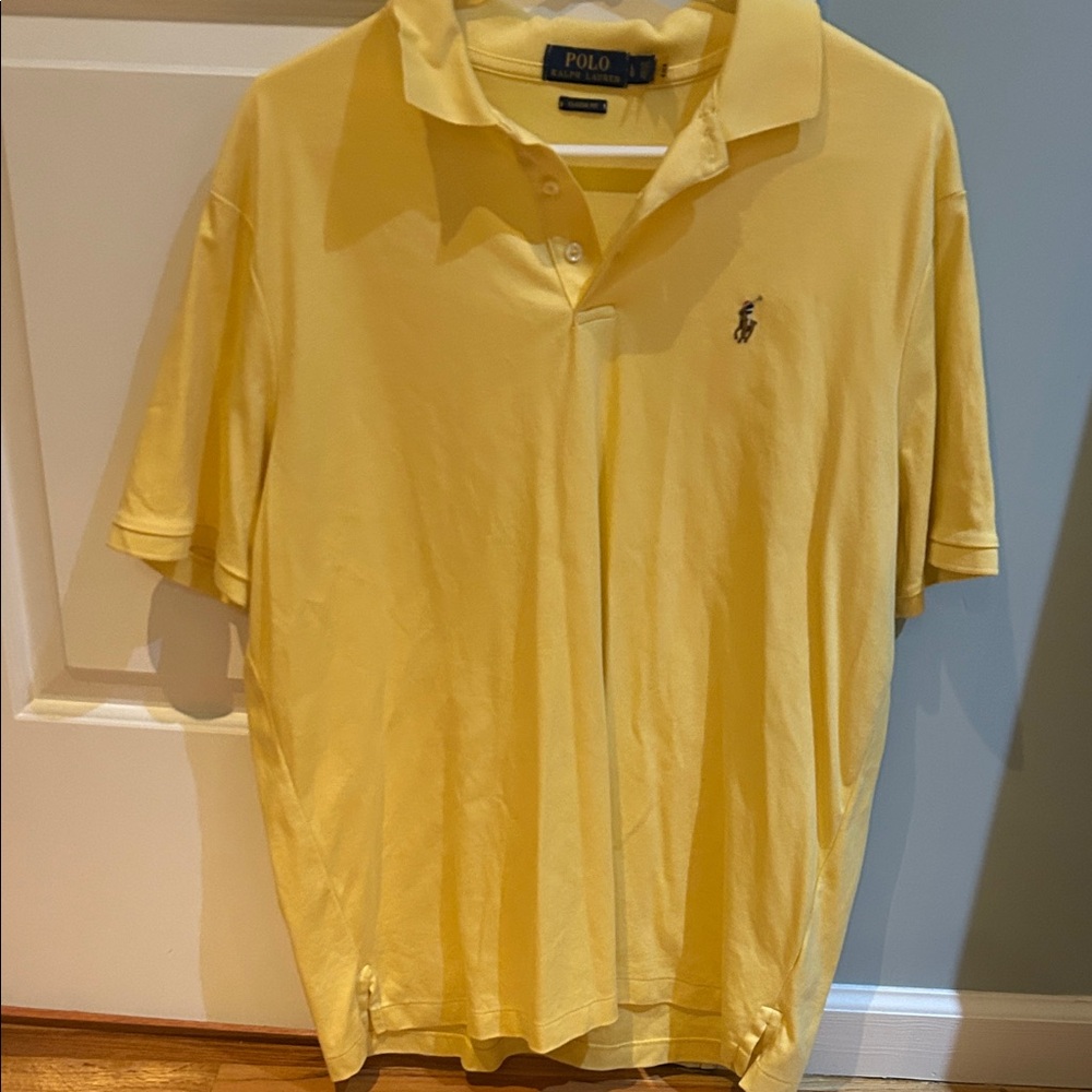 Polo by Ralph Lauren Men's Classic Yellow Polo Shirt
